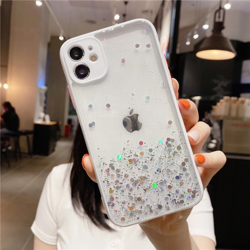 iPhone 12 / 12 Pro Max Case Gradient Glitter Clear